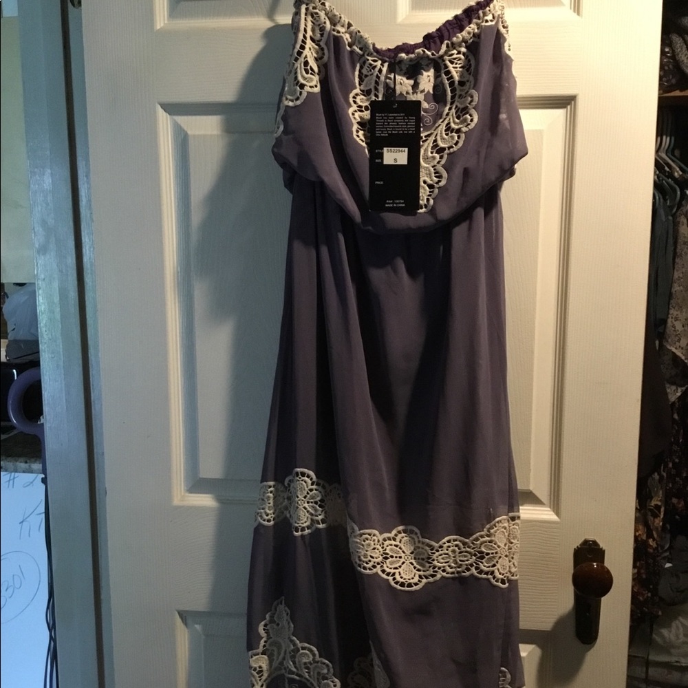 Strapless long dress